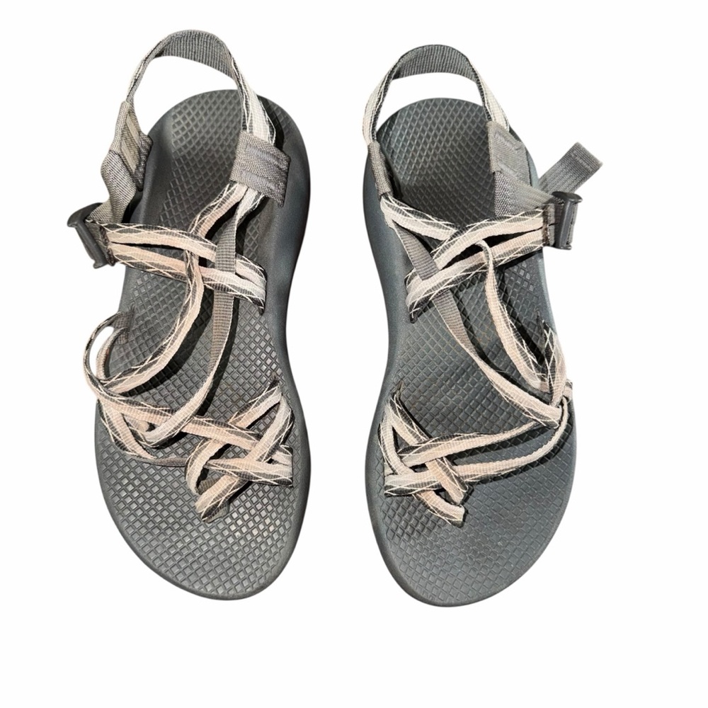 Chaco ZX2 Classic Sandals Women’s 8 Gray Black Toe Loop Hiking Outdoor